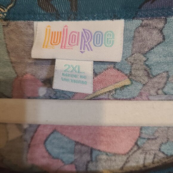 Lularoe RARE unicorn Captain Hook Peter Pan Julia Dress EUC Size 2XL - Picture 3 of 4